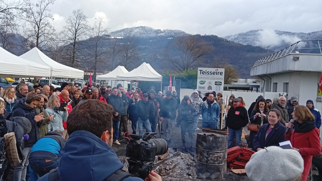 Teisseire : la CGT appelle à une manifestation avec Sophie Binet le 11 décembre à Crolles