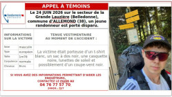 Belledonne : appel &agrave; t&eacute;moins apr&egrave;s une nouvelle disparition inqui&eacute;tante d&rsquo;un randonneur de 24 ans