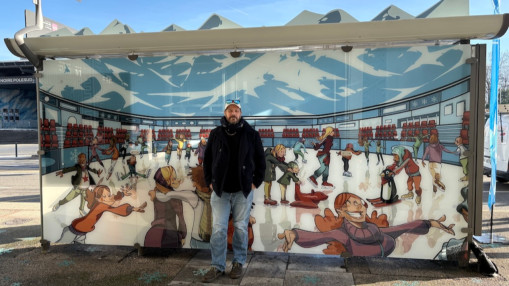 Grenoble : l&rsquo;arr&ecirc;t de bus P&ocirc;le Sud&ndash;Alpexpo se transforme en vitrine artistique et sportive