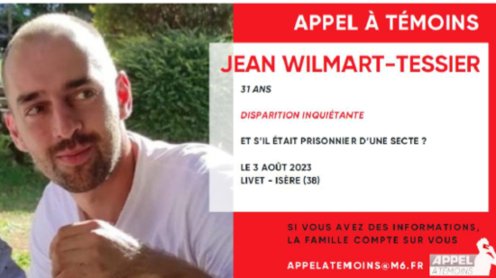 Disparition de Jean Wilmart-Tessier : M6 lance un appel à témoins Disparition de Jean Wilmart-Tessier : M6 lance un appel à témoins