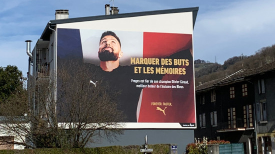 Olivier Giroud a droit à un mur à sa gloire à Froges