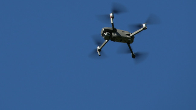 Grenoble : un drone capable de soulever 100 kg utilis&eacute; sur le chantier de la Bastille